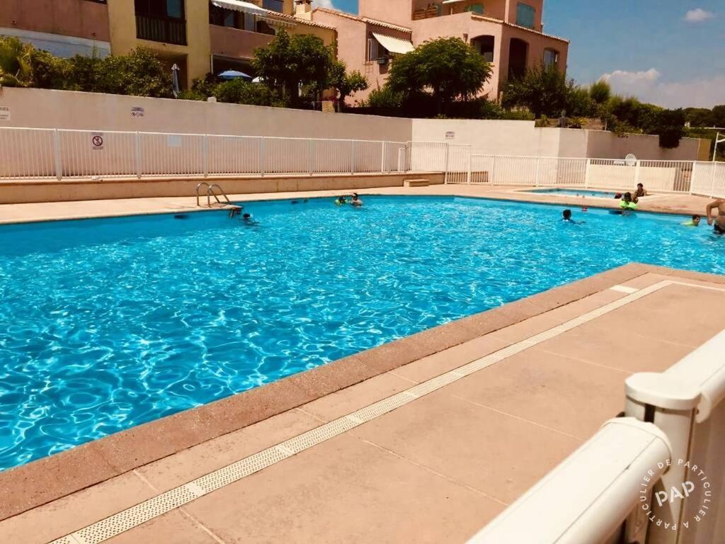 Studio Vue Mer Avec Piscine Et Terrain De Tennis Sausset-les-Pins Esterno foto